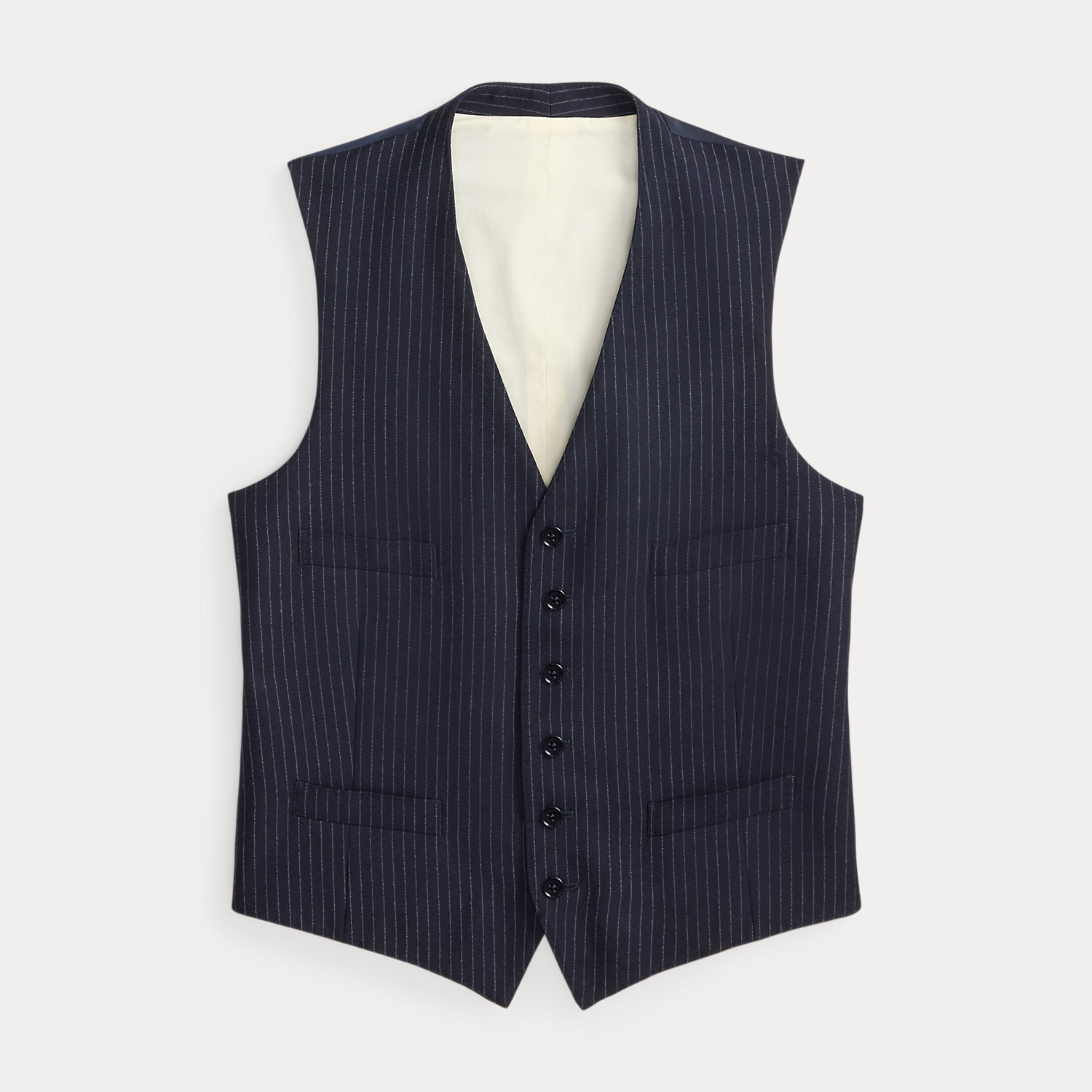 Handgeschneiderte Wollweste mit Streifen Handgeschneiderte Wollweste mit Streifen von Purple Label