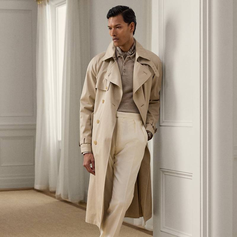 Handgeschneiderter Trenchcoat aus Twill Handgeschneiderter Trenchcoat aus Twill von Purple Label