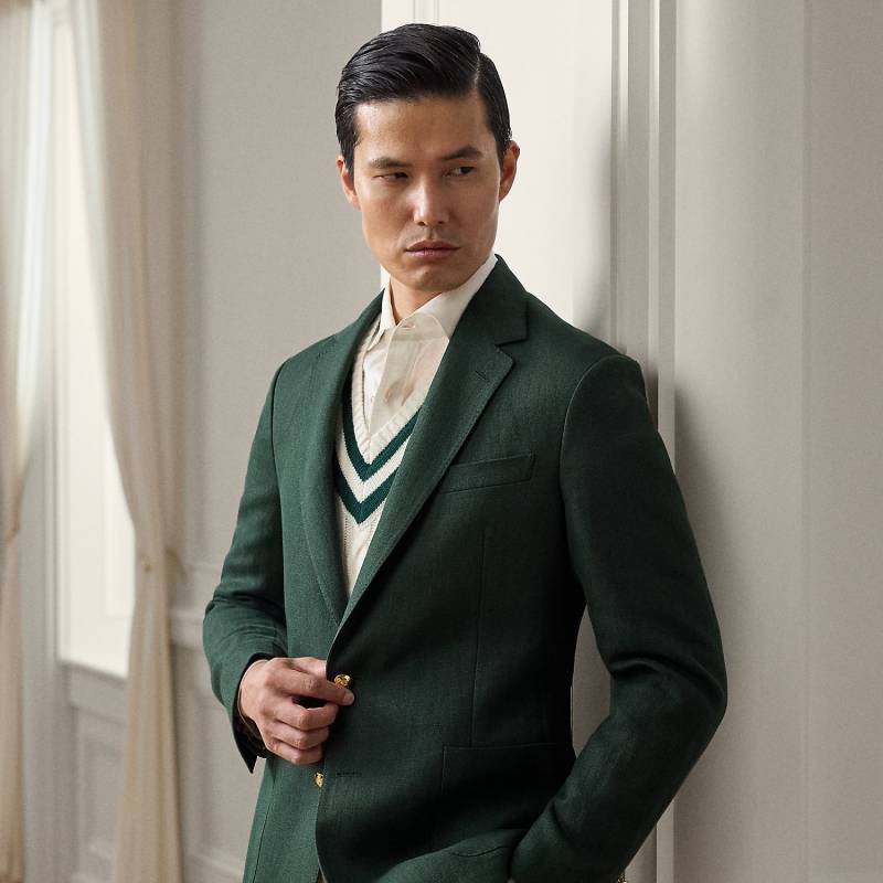 Handgeschneidertes Leinensakko Hadley von Purple Label