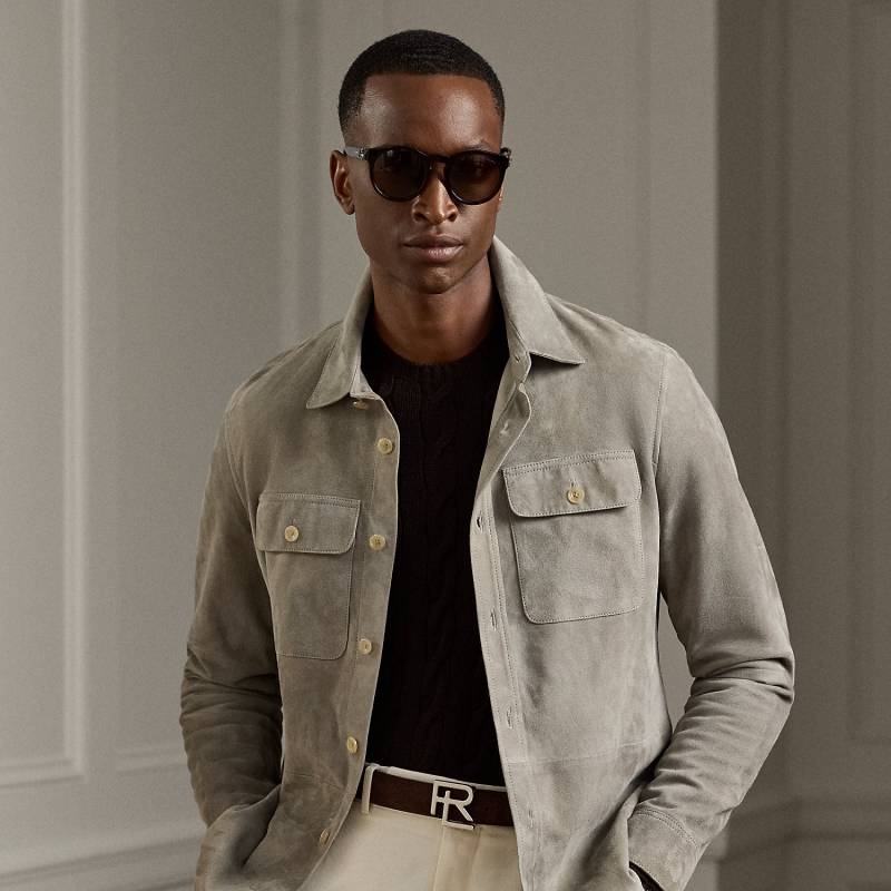 Hemdjacke Calloway aus Wildleder von Purple Label