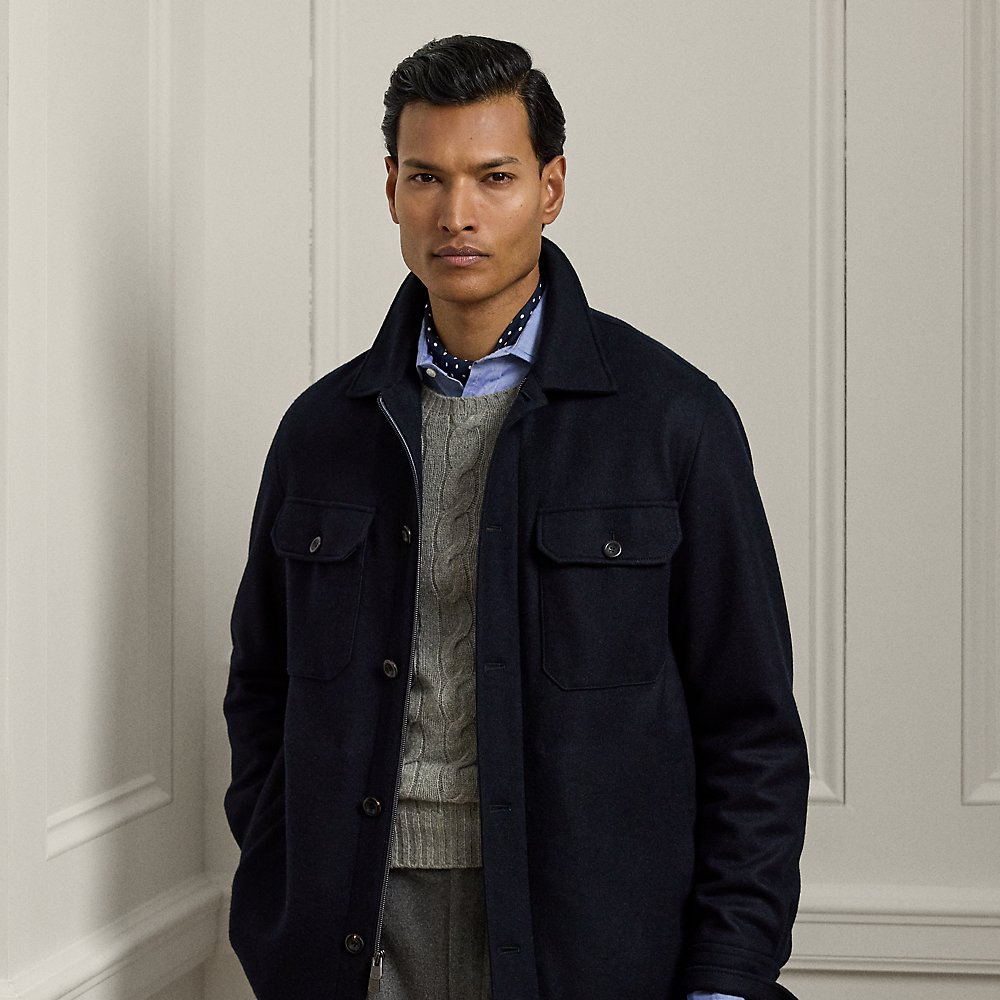 Hemdjacke Felton aus Kaschmirmischung Hemdjacke Felton aus Kaschmirmischung von Purple Label