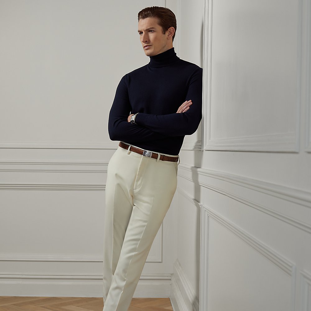 Handgefertigte Gabardine-Hose Gregory von Purple Label