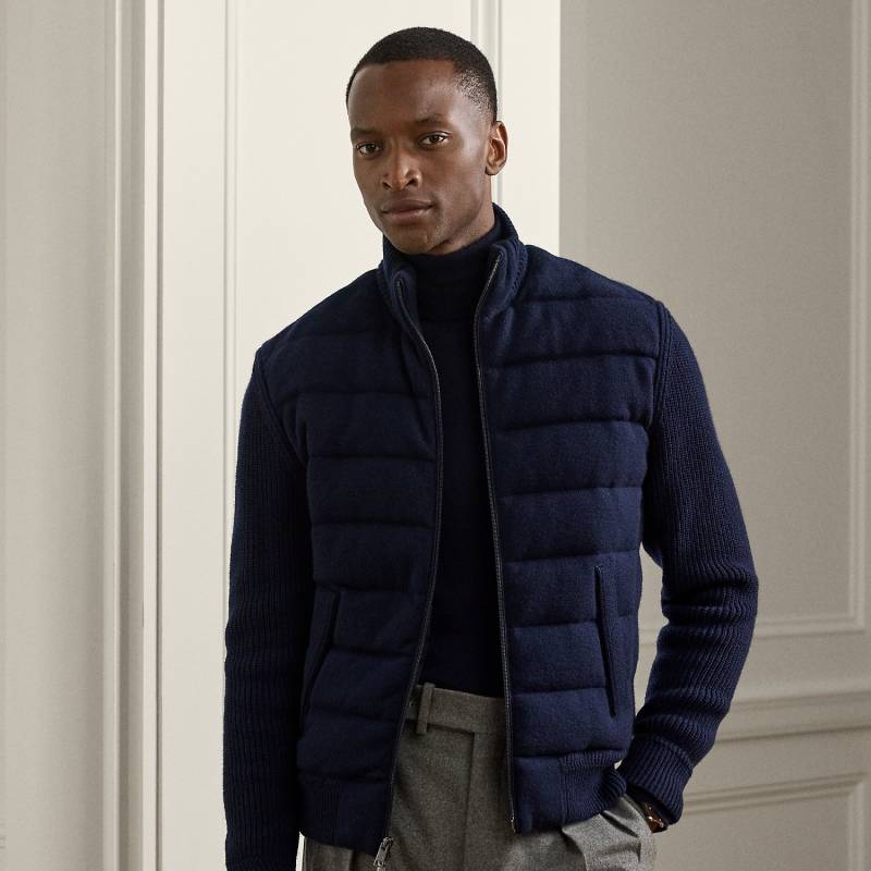 Hybrid-Pullover aus Kaschmirmischung von Purple Label