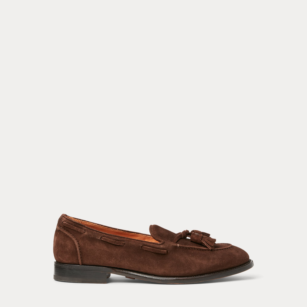 Kalbswildleder-Loafer Luther mit Quasten von Purple Label