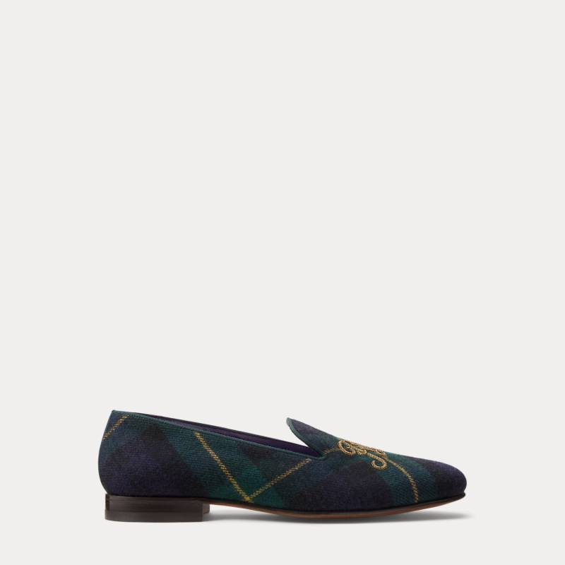 Karierter Slipper Alonzo aus Wollgemisch von Purple Label