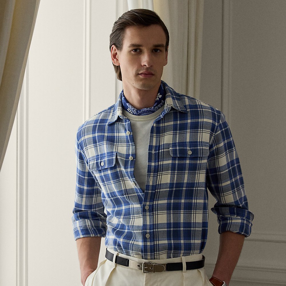 Kariertes Hemd aus Twill Kariertes Hemd aus Twill von Purple Label
