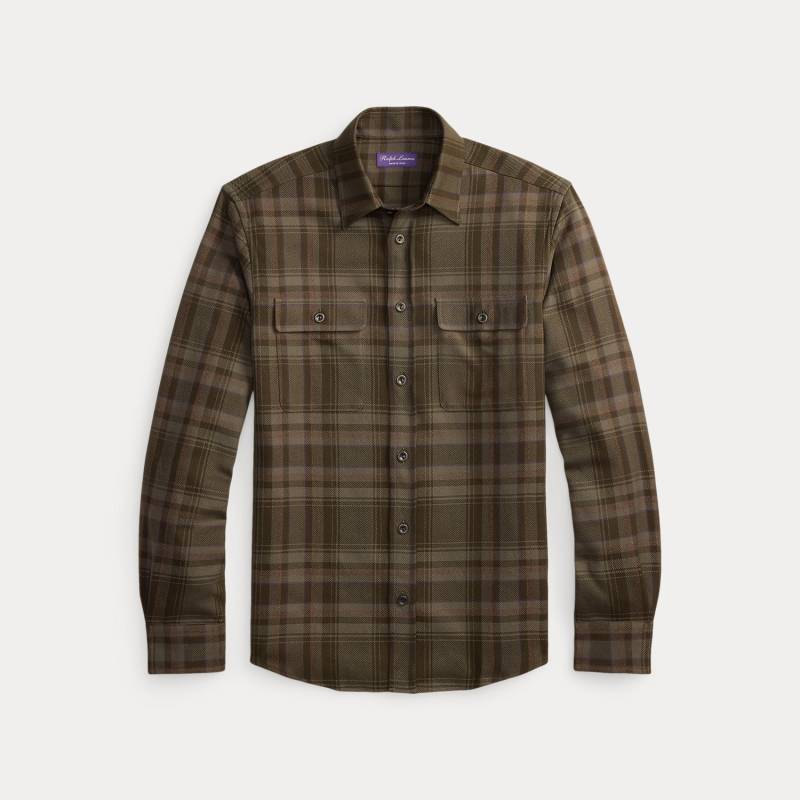 Kariertes Hemd aus Twill von Purple Label