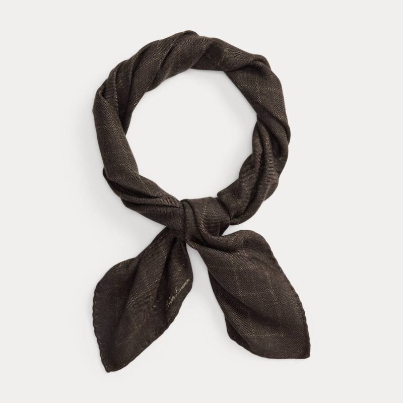 Kaschmir-Seiden-Halstuch mit Karomuster von Purple Label