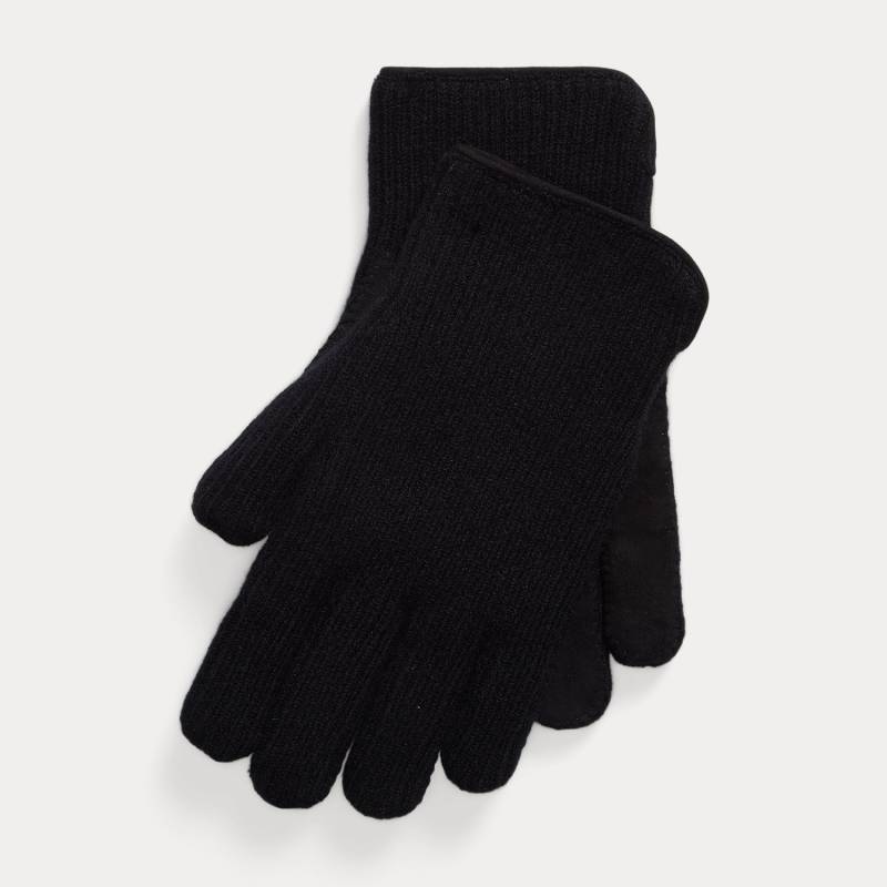 Kaschmir- und Lammwildleder-Handschuhe von Purple Label