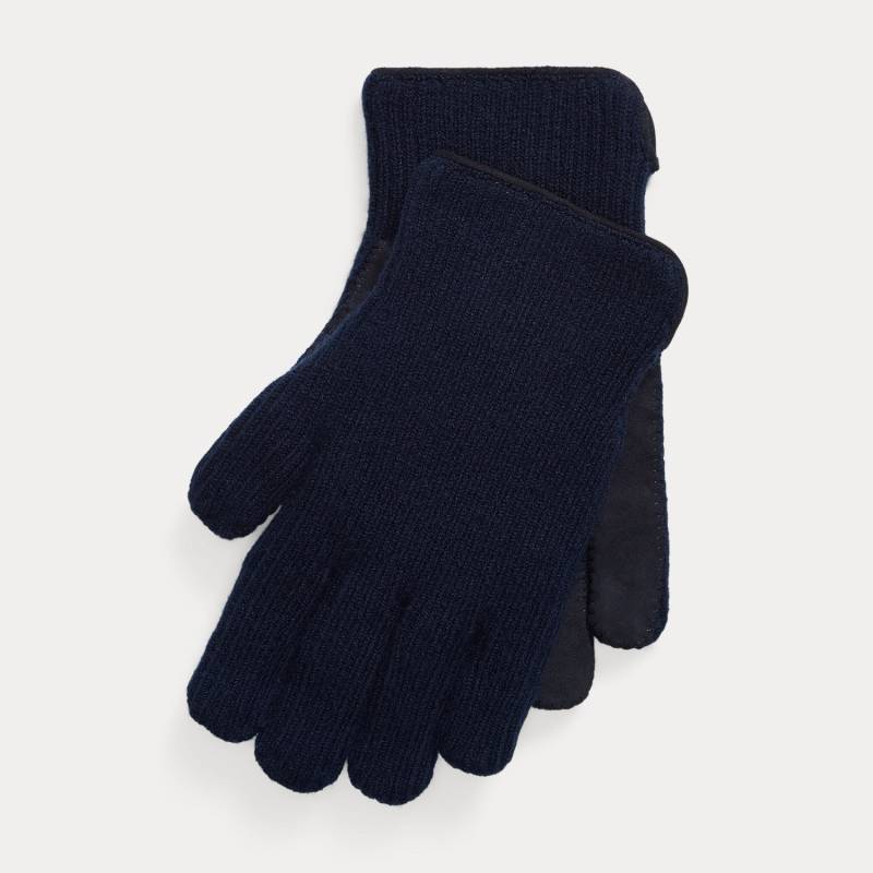 Kaschmir- und Lammwildleder-Handschuhe von Purple Label