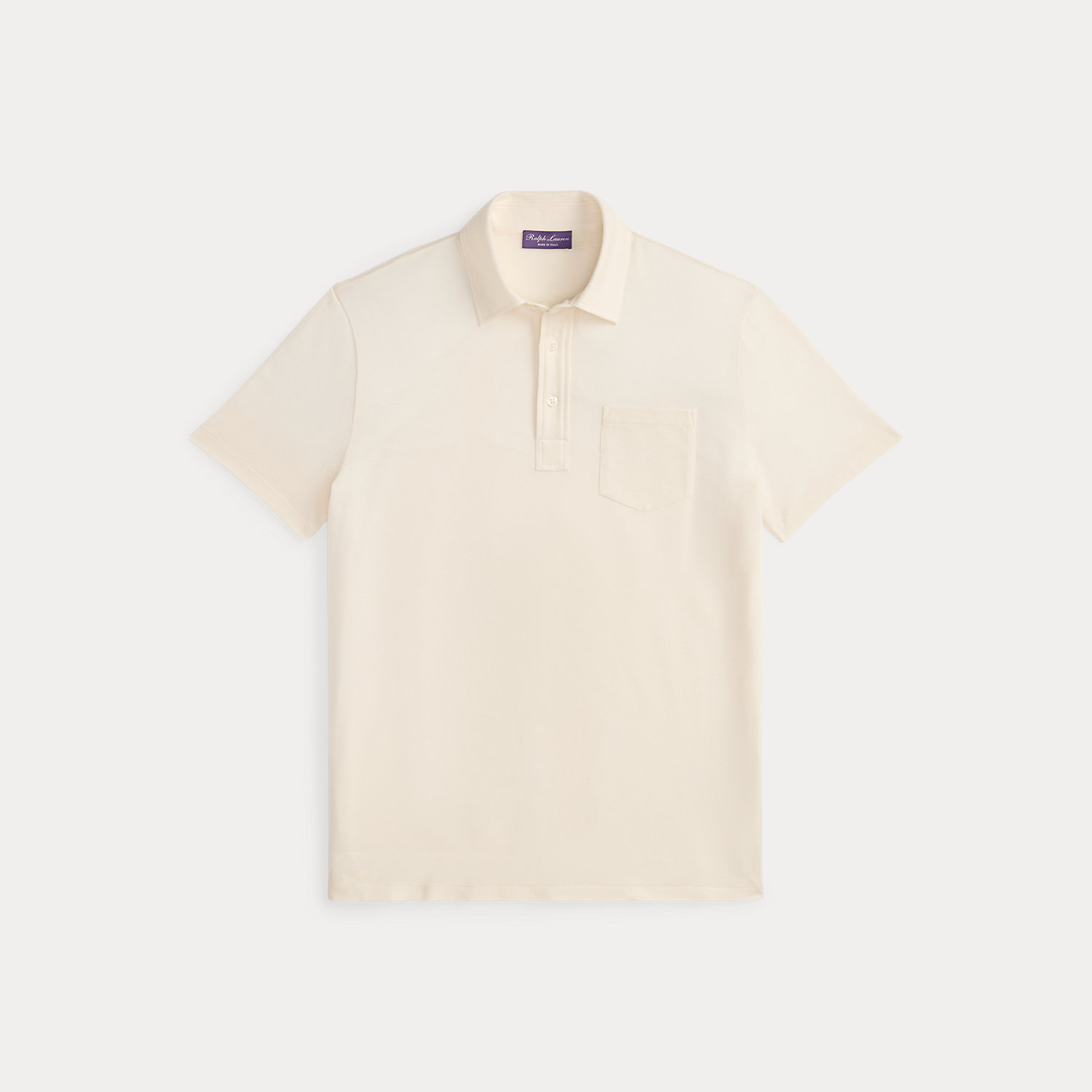 Poloshirt aus Baumwoll-Kaschmir-Piqué von Purple Label