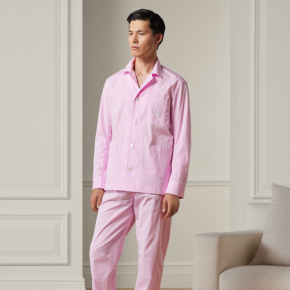 Popeline-Pyjama mit Monogramm von Purple Label