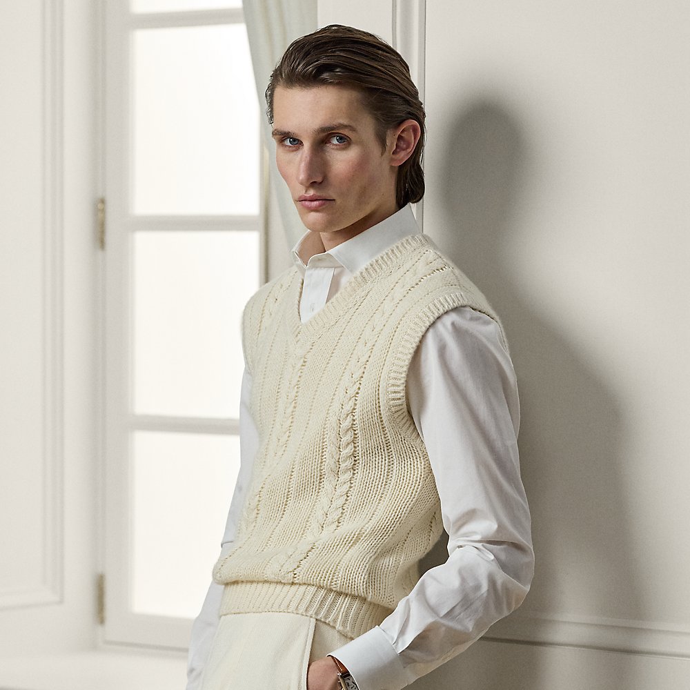 Pullunder aus Kaschmir, Seide und Leinen Pullunder aus Kaschmir, Seide und Leinen von Purple Label