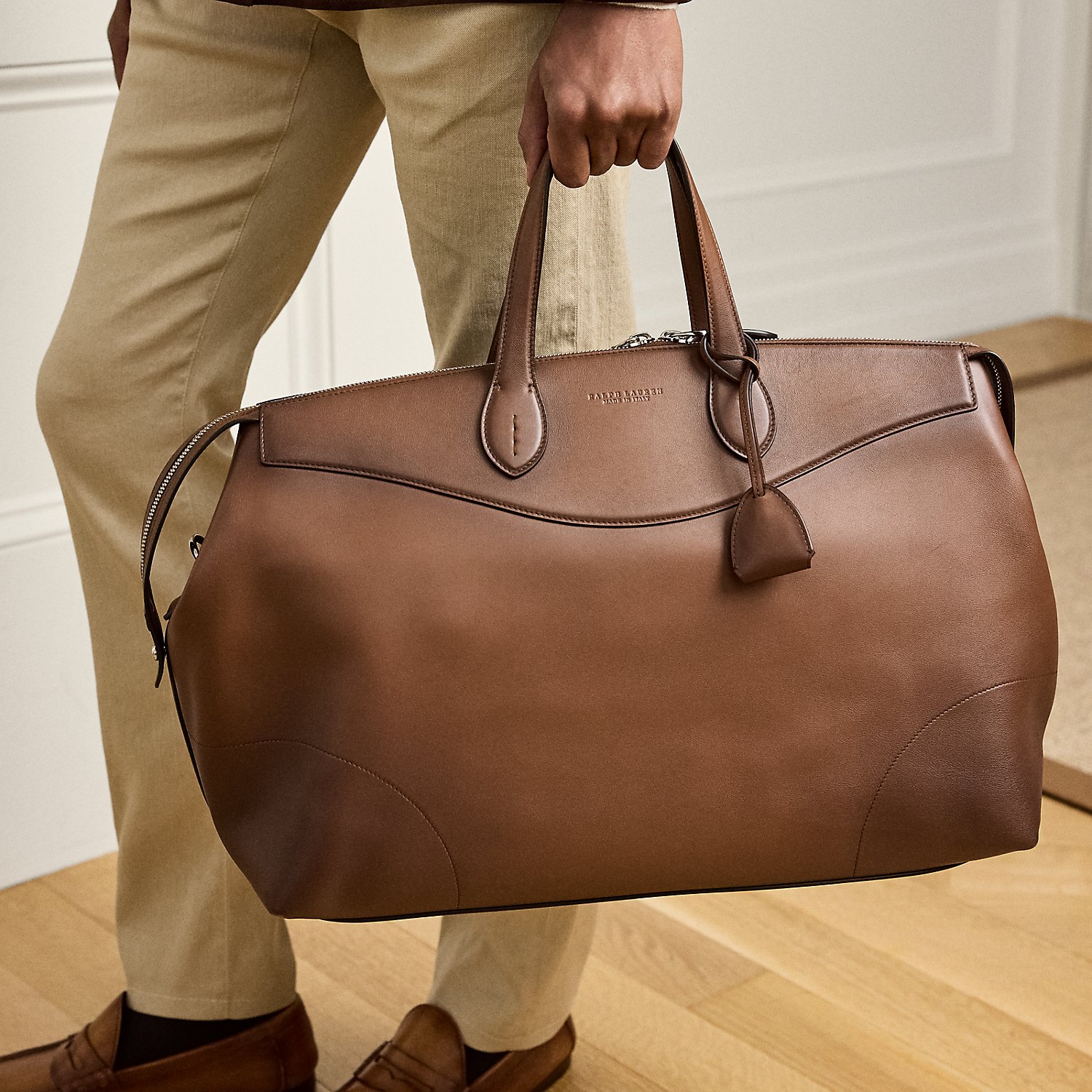 Reisetasche Voyager aus Kalbsleder von Purple Label