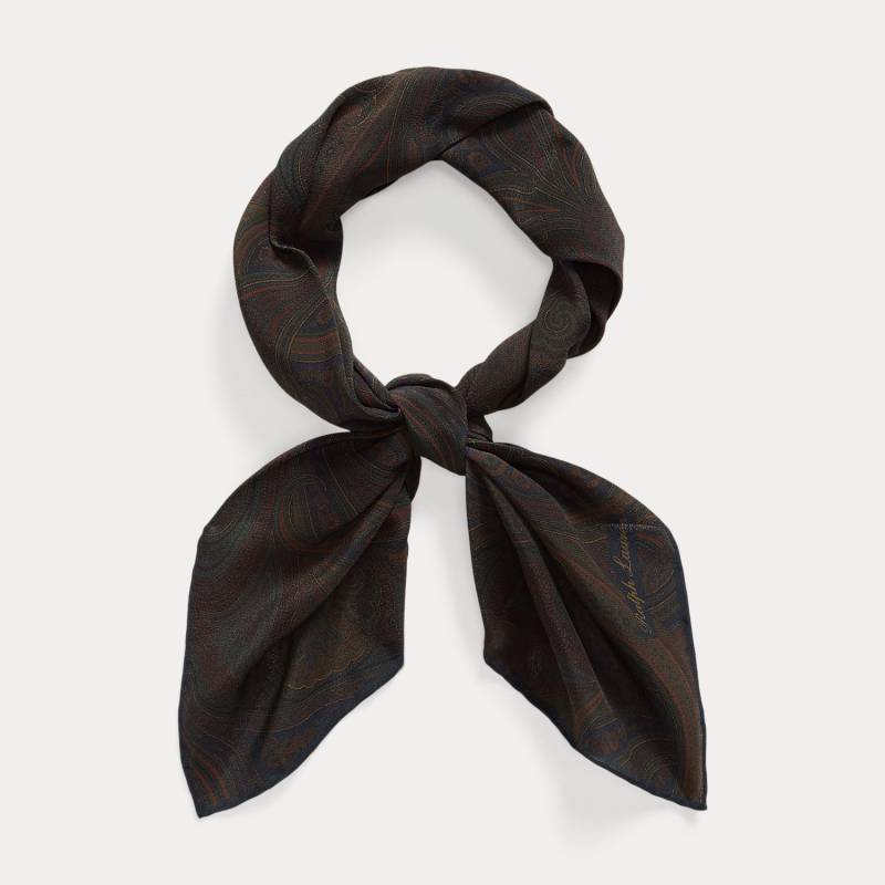 Seidencrêpe-Halstuch mit Paisley-Motiv von Purple Label