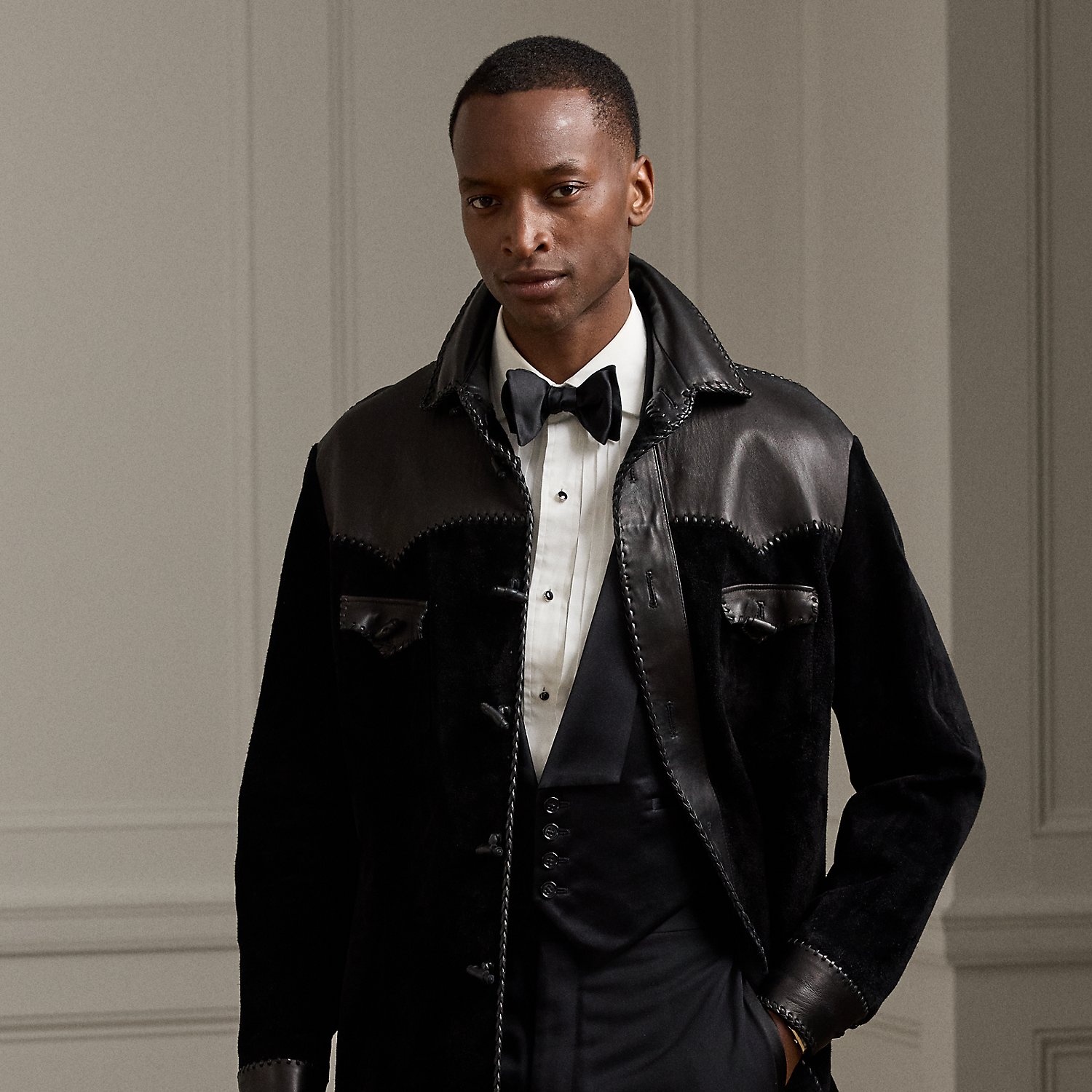 Westernhemdjacke aus Wildleder Westernhemdjacke aus Wildleder von Purple Label