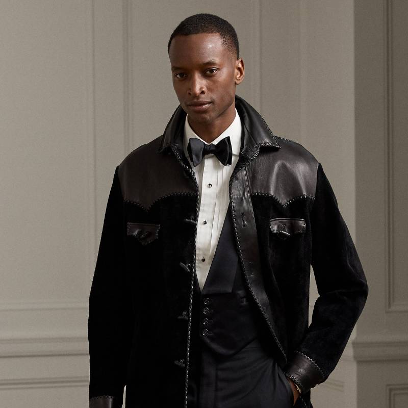 Westernhemdjacke aus Wildleder von Purple Label