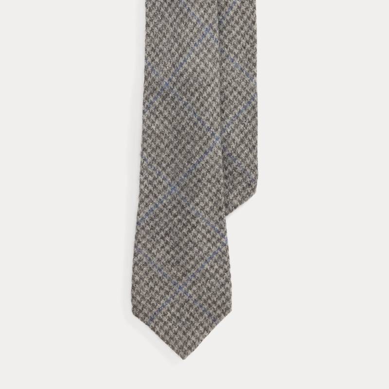 Wollkrawatte mit Hahnentritt-Karomuster von Purple Label