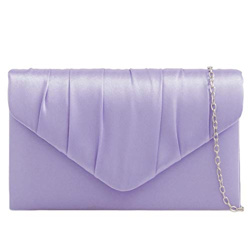 Purple Possum UK , Damen Clutch Violett Lilac Medium von Purple Possum UK