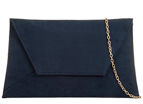 Purple Possum UK , Damen Clutch Blau Navy Blue, Dark Blue, Navy, Blue von Purple Possum UK