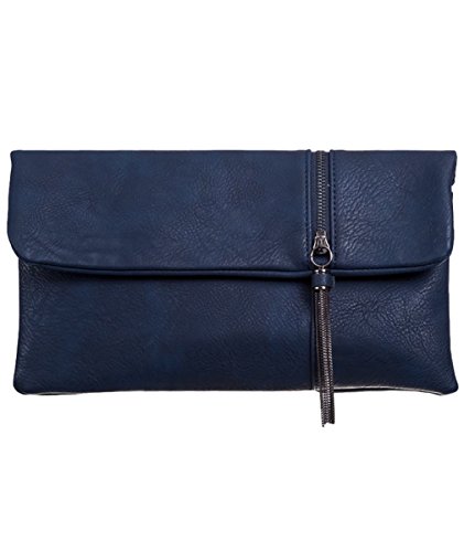 Purple Possum UK , Damen Clutch blau Navy Blue, Navy, Blue, Dark Blue von Purple Possum UK