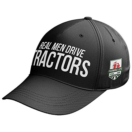Farming Gifts – Bauernhut – echte Männer Drive Traktoren – lustige Bauernhof-Mütze – Neuheit Geschenk für Bauern Gr. Einstellbar, Schwarz Farming Gifts – Bauernhut – echte Männer Drive Traktoren – lustige Bauernhof-Mütze – Neuheit Geschenk für Bauern Gr. Einstellbar, Schwarz von Purple Print House