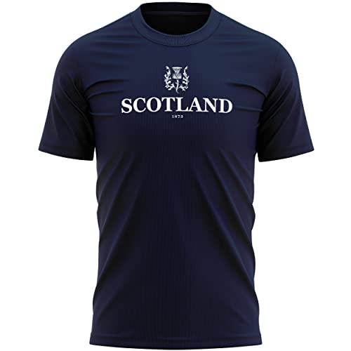 Purple Print House Scotland T-Shirt für Herren, Rugby, schottische Distel, Nationen, navy, XXL von Purple Print House