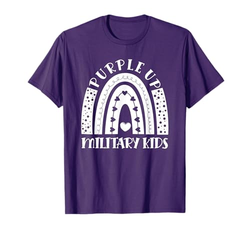 Purple Up For Military Kids Der Monat der Militärkinder T-Shirt von Purple Up For Military Kids Gifts Apparel