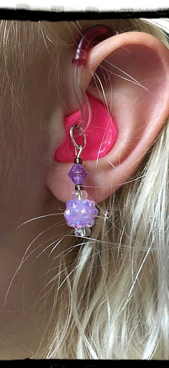 Hörgeräte Charms Darling Disco Balls Auch in Ohrringen | Peirced Oder Clip Ons Und Passendem Mutter Tochter Set Erhältlich von PurpleCatAidCharms