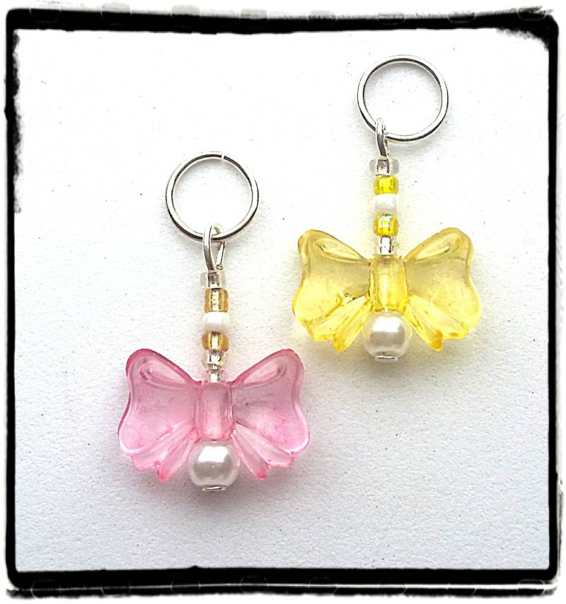 Hörgeräteanhänger Wunderschöne Schleifen | Erhältlich Im Passenden Mutter-Tochter-Set von PurpleCatAidCharms