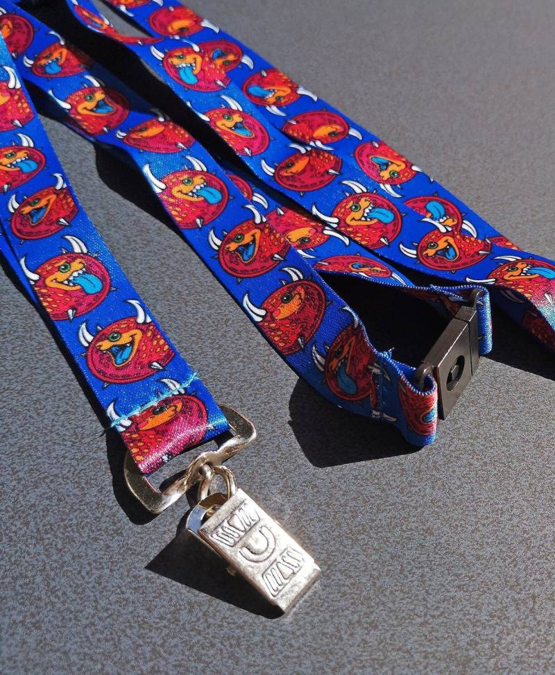 Yay Evil | Monster Cacodemon Lanyard + Sticker Addon von PurpleCoffeeCafe