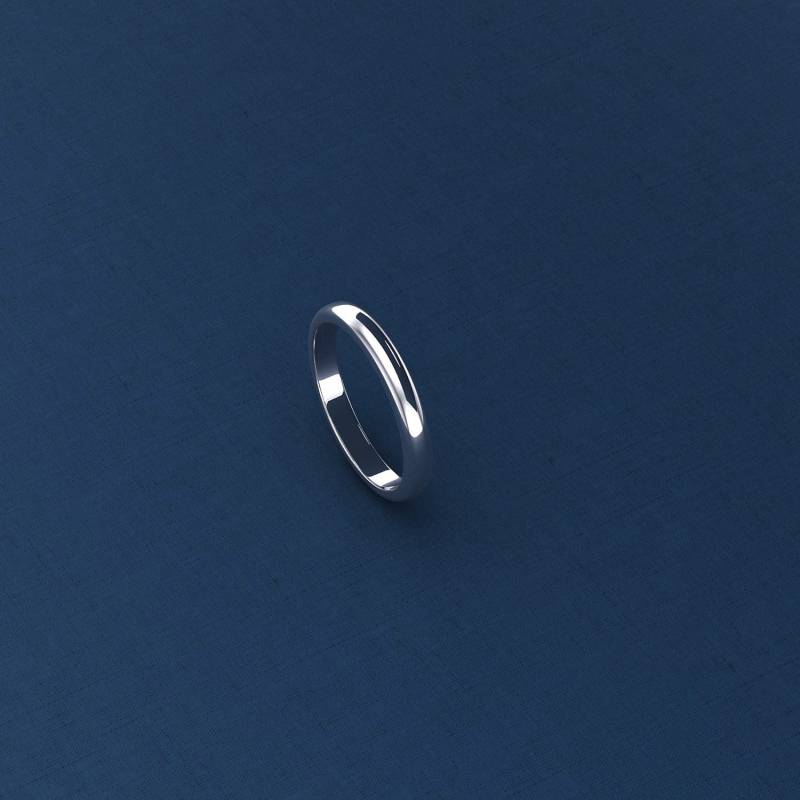 Versprechen | 18K 14K Solid Gold Classic 2, 5 Mm Breiter Gewölbter Ehering, Moissanit-Ehering, Brautversprechen Passender Band-Lucis013B von PurpleMayJewellery