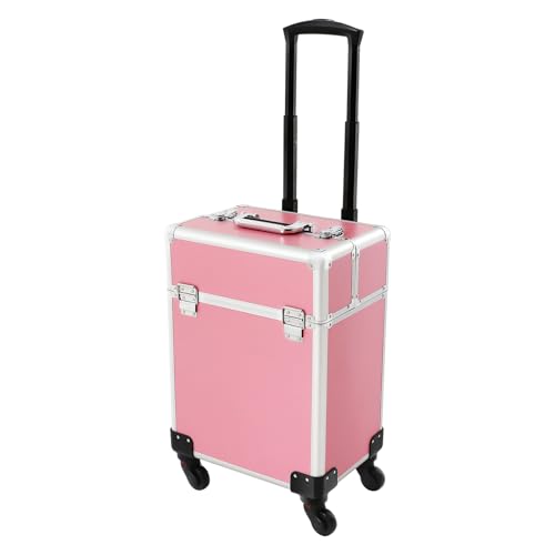 3-in-1 Kosmetikkoffer Trolley, Schminkkoffer Make-up Koffer mit 360° drehbare Rollen Damen Nägel Koffer Kosmetik-Organizer Make-up-Trolley Travel Makeup Bag Organizer für Reise, Friseure, Visagisten 3-in-1 Kosmetikkoffer Trolley, Schminkkoffer Make-up Koffer mit 360° drehbare Rollen Damen Nägel Koffer Kosmetik-Organizer Make-up-Trolley Travel Makeup Bag Organizer für Reise, Friseure, Visagisten von PurpleMinder
