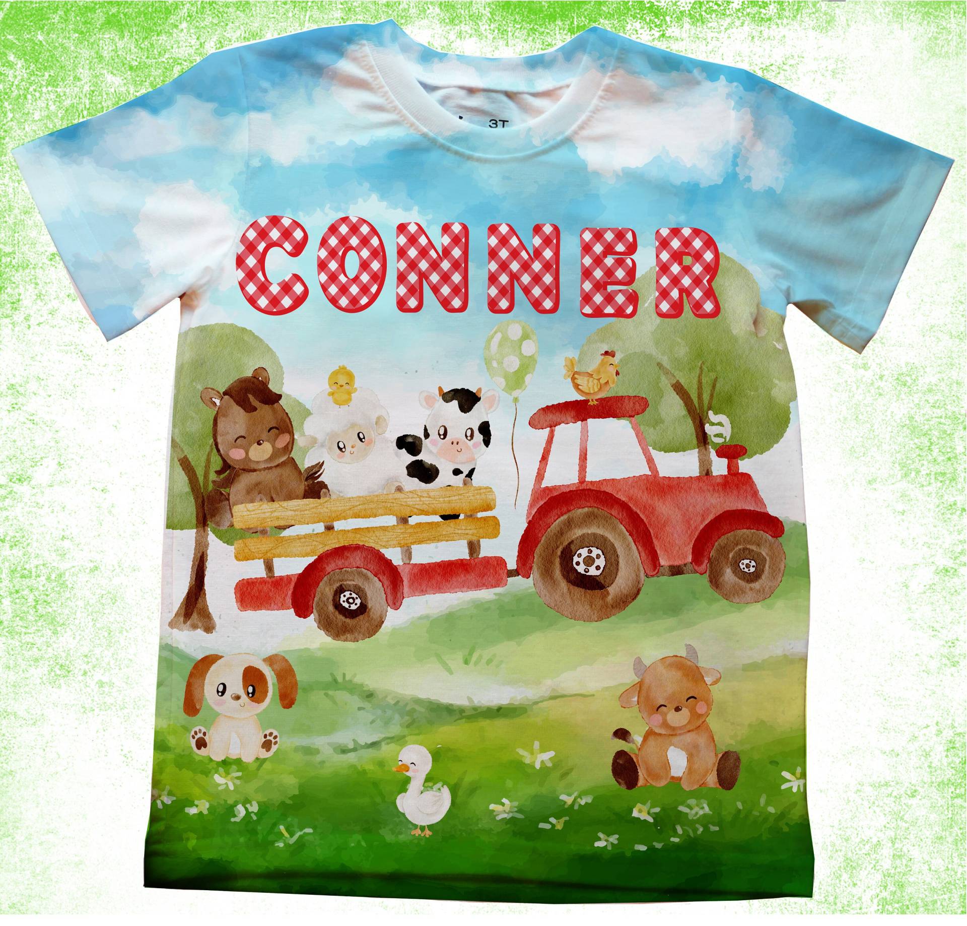 Bauernhof Tier Geburtstag Shirt/Personalisierte Farm Truck Party T-Shirts/Kindergeburtstag Shirts/Onesie, Jugend® Und Erwachsene Shirts/ Barnyard von PurpleRoseHouse
