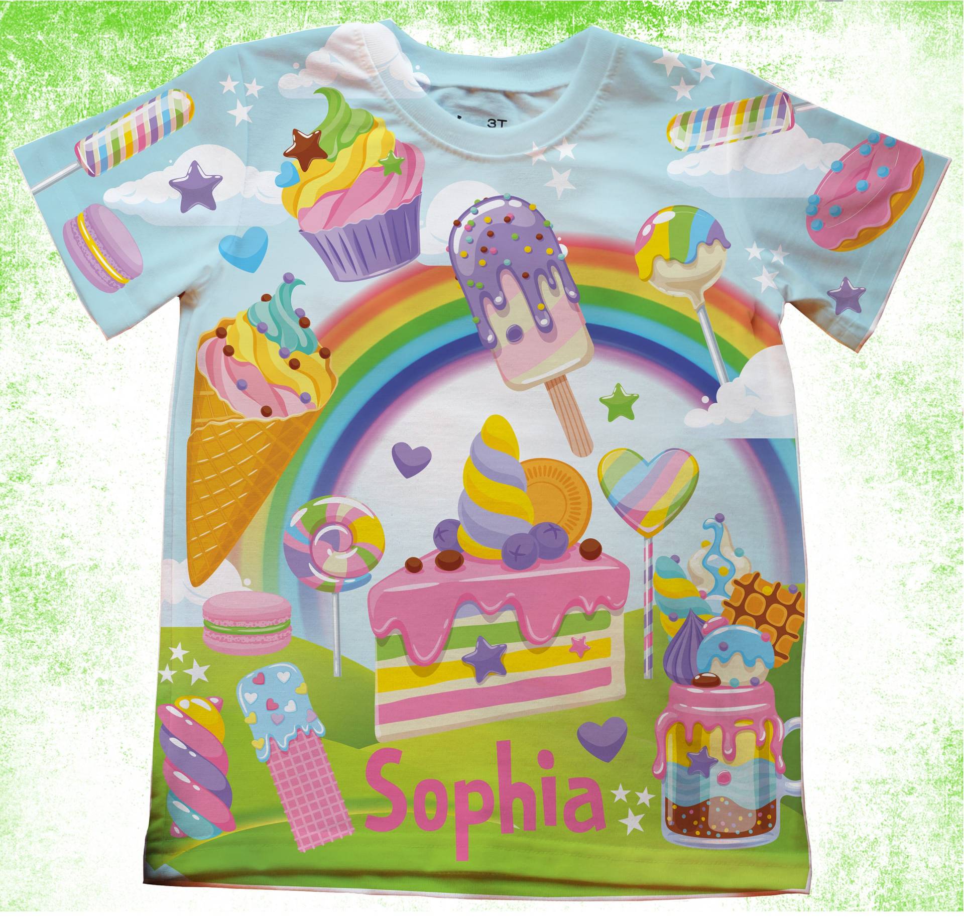 Candyland Einhorn Shirt/Personalisierte Regenbogen Party T-Shirts Kindergeburtstag Shirts Onesie®, Jugend Und Erwachsene Geschenk von PurpleRoseHouse