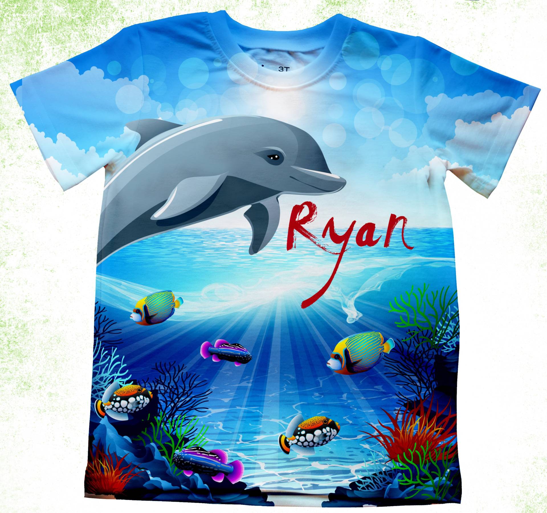 Delfin Shirt/Personalisierte Shirt T-Shirts/Kinder Geburtstag Shirts/Onesie®, Jugend Und Erwachsene Shirts/Familie Ozean Meer Shirts von PurpleRoseHouse