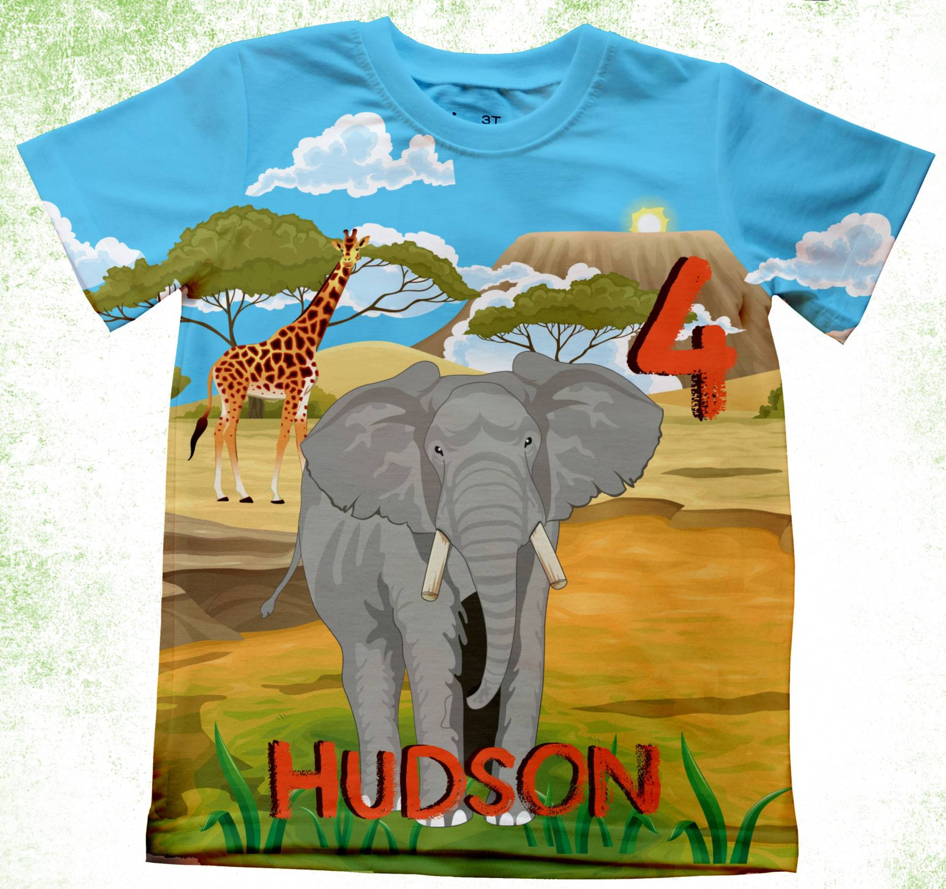 Elefanten Geburtstag Shirt/Personalisierte Dschungel T-Shirts/Kindergeburtstag Shirts/Onesie, Jugend® Und Erwachsene Shirts/Familien Safari Shirts von PurpleRoseHouse