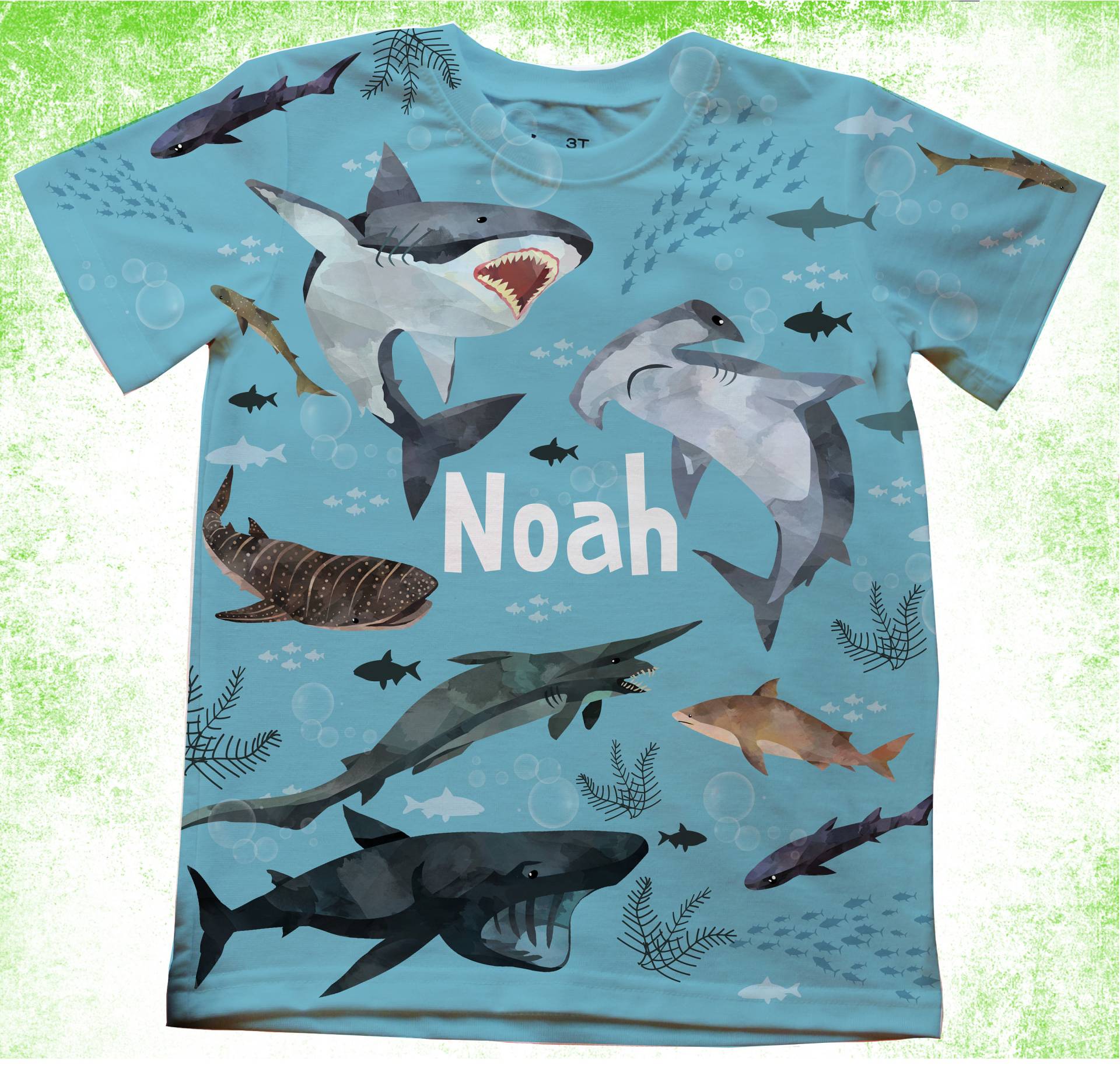 Hai Geburtstag Shirt/Personalisierte Ozean Party T-Shirts/Kinder Shirts/Onesie®, Jugend Und Erwachsene Shirts/Meerestiere von PurpleRoseHouse