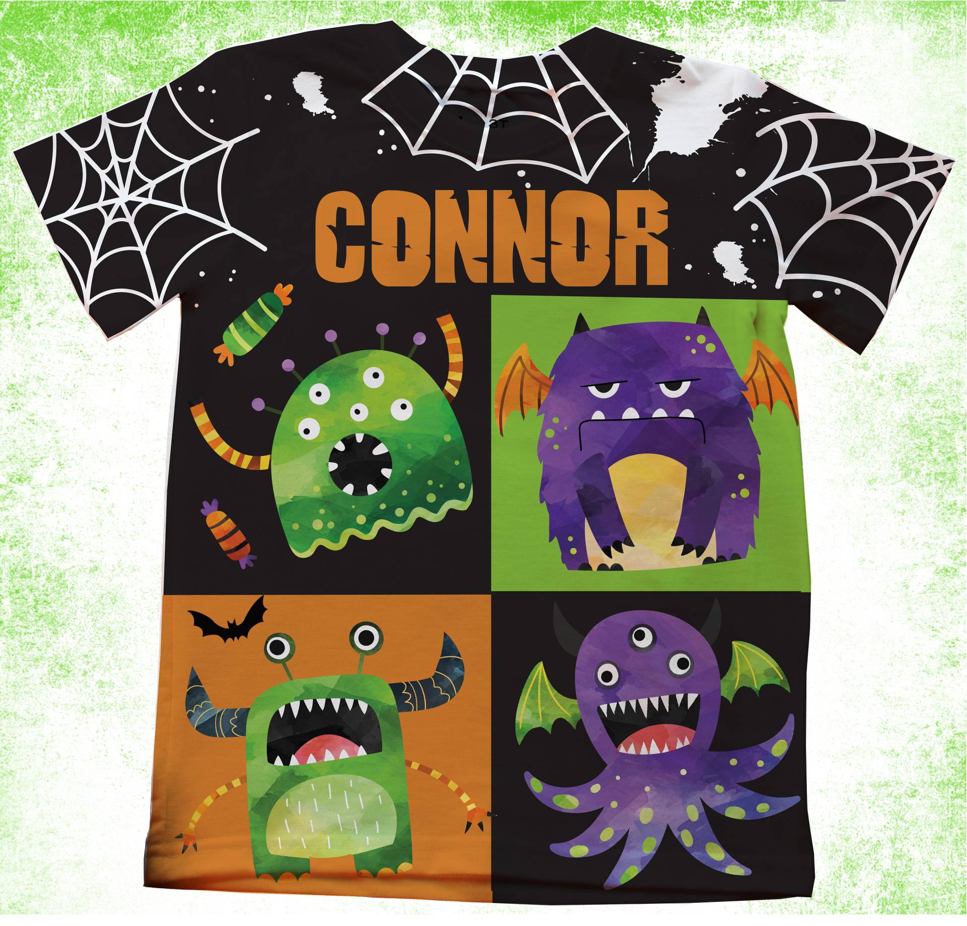 Halloween Frankenstein T-Shirt/Personalisierte T-Shirts/Kinder Geburtstag Shirts/Onesie®, Jugend Und Erwachsene Shirts/Halloween Party von PurpleRoseHouse