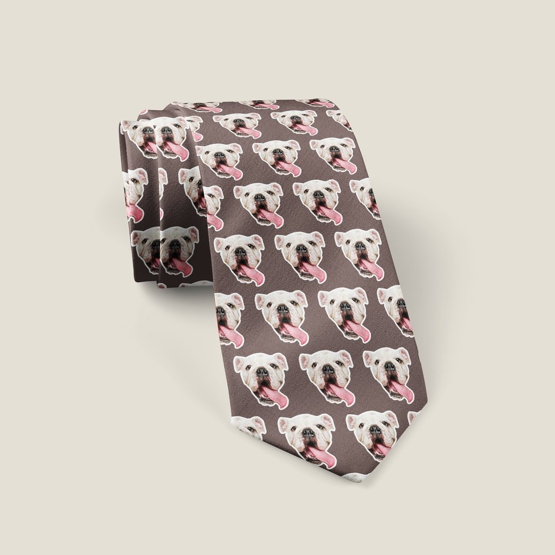 Personalisierte Hund Hals Krawatte, Haustiere Gesichter Auf Einer Gesichtsbinder, Papa Geschenke, Geschenke Von Kindern, Vatertagsgeschenke von PurpleRoseHouse