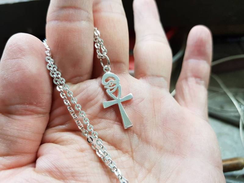 Anhänger - Ankh Kreuz Auge Des Horus 925 Silber Handarbeit Anhänger - Ankh Kreuz Auge Des Horus 925 Silber Handarbeit von PurpleSFScollections