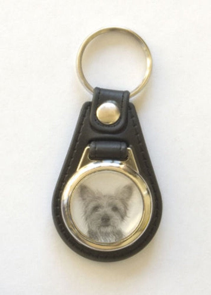 Yorkshire Terrier - Hund Kunst Schlüsselanhänger Druck Nach Einer Original Bleistiftzeichnung Von Joanne T Kell von PurpleTulipGifts