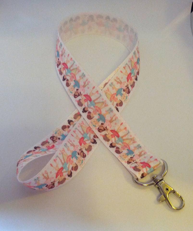 Ballerina Mädchen Schlüsselband/Id Inhaber Ausweishalter von Purpleponypets