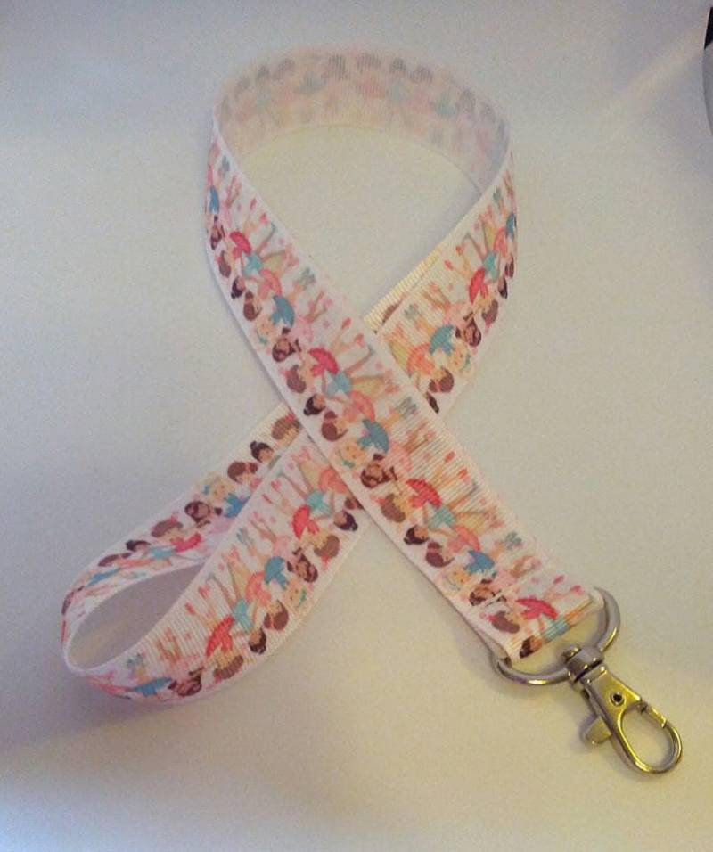 Ballerina Mädchen Schlüsselband/Id Inhaber Ausweishalter von Purpleponypets