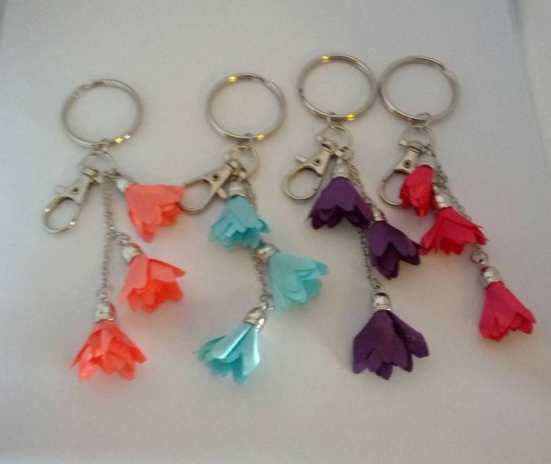 Blumen Schlüsselanhänger / von Purpleponypets