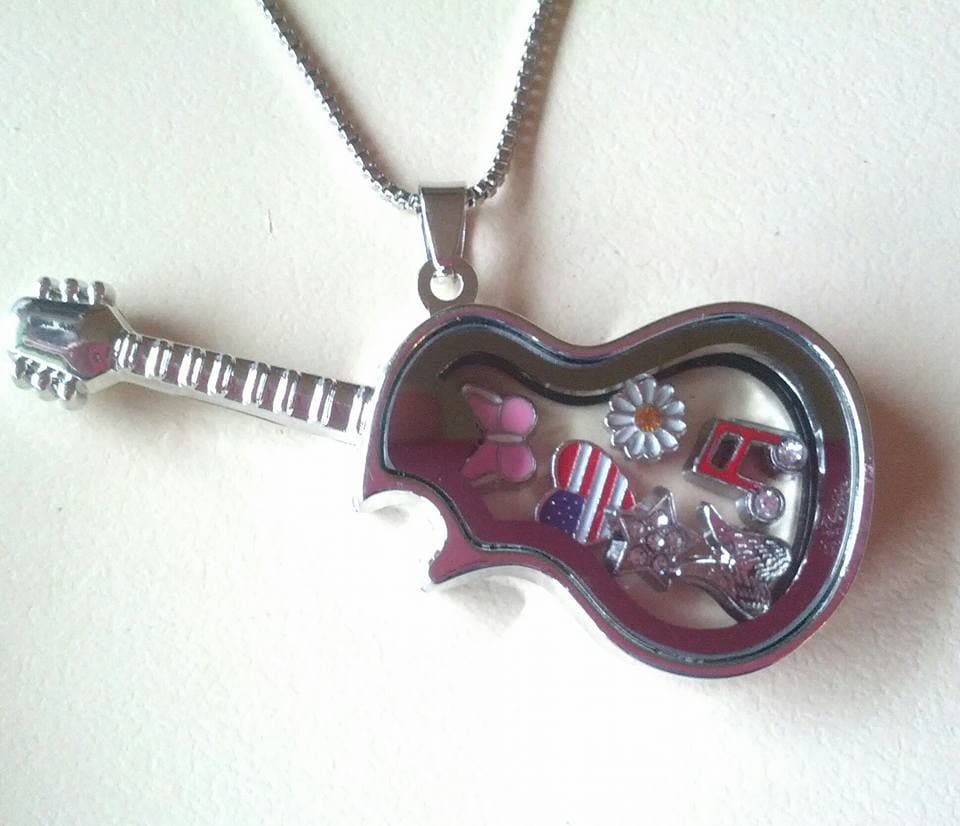 Gitarre Anhänger Halskette von Purpleponypets