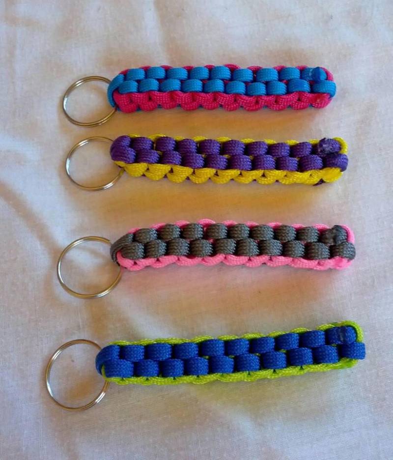 Helle Hohe Sichtbarkeit Paracord Schlüsselanhänger/- Geschenke Für Eltern von Purpleponypets