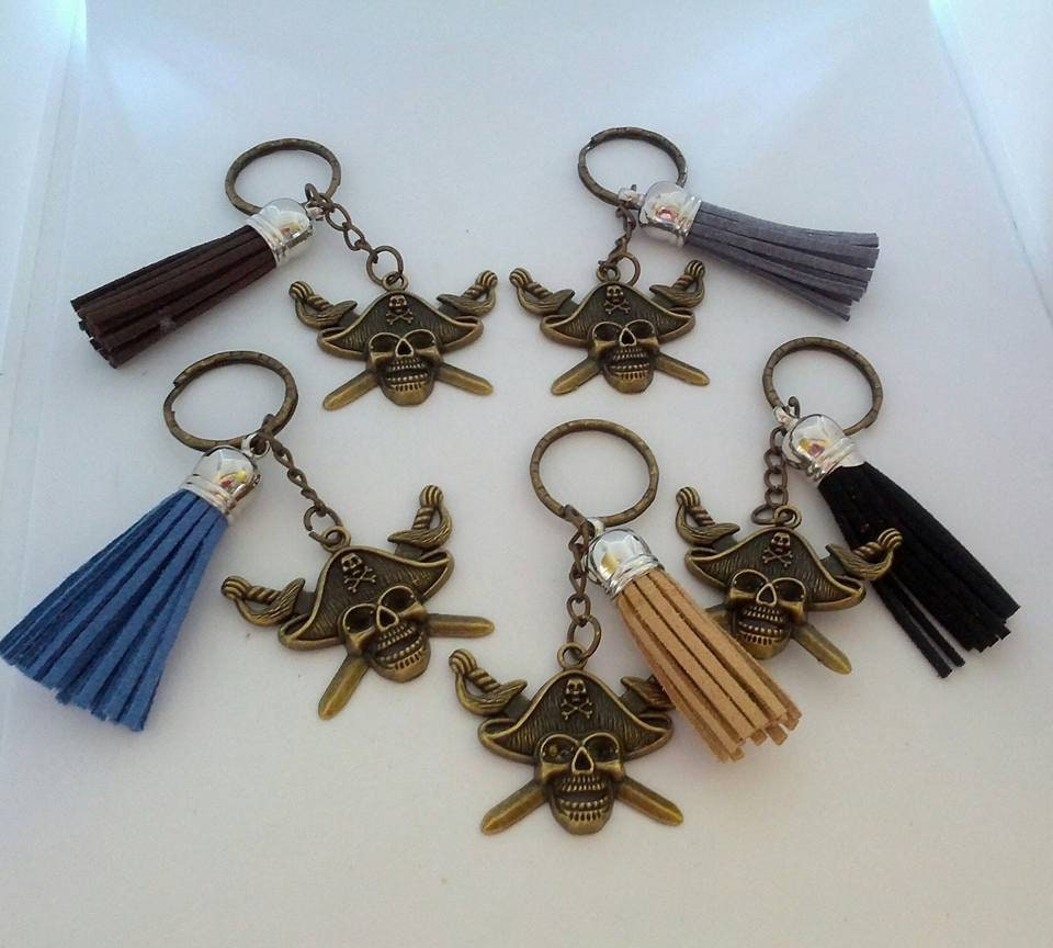 Kupfer Piraten Schlüsselanhänger/Mit Quasten von Purpleponypets