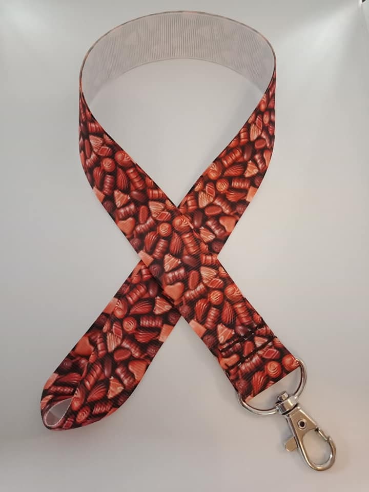 Schokolade Schlüsselband/Id-Halter . Ausweishalter von Purpleponypets