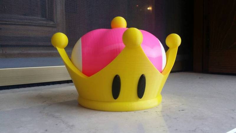 Peachette Krone - 3D Gedruckt von PurplepumaPrints
